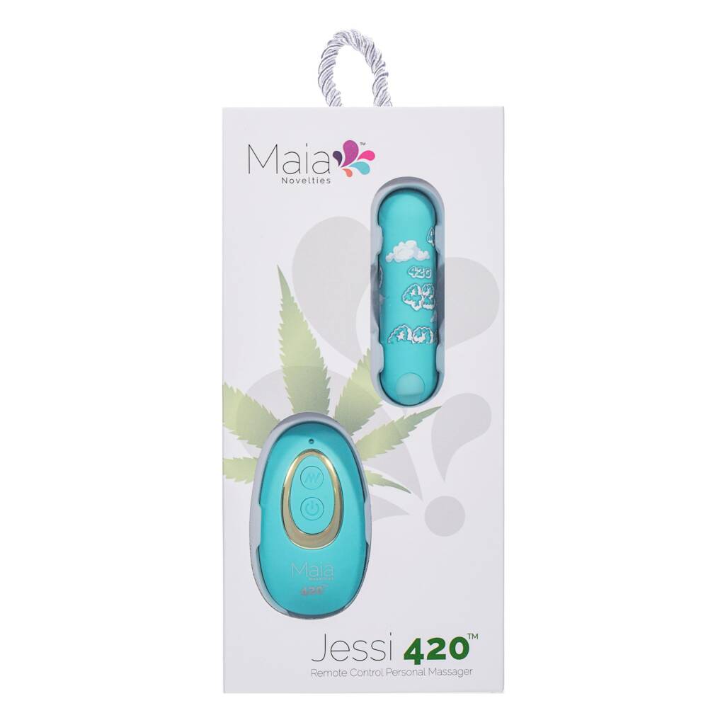 Jessi 420 Remote Control Vibrator Sky Blue