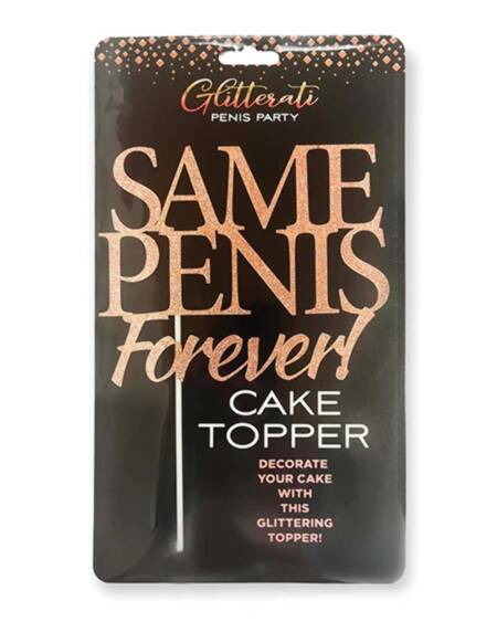 Glitterati Same Penis Forever Caketopper