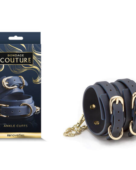 Bondage Couture Ankle Cuffs - Blue