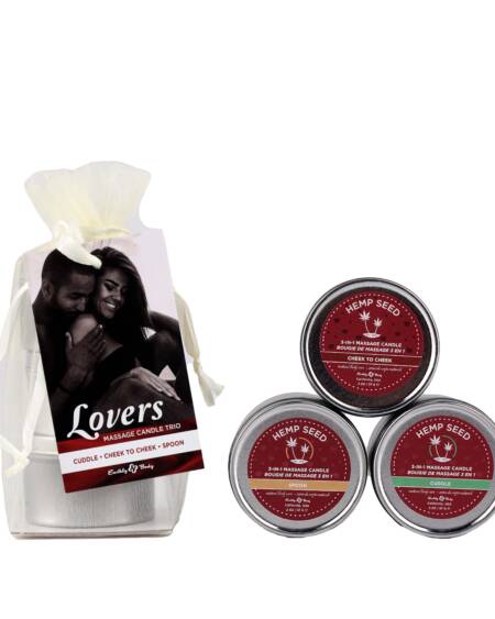 EB Hemp Seed Lovers Massage Candle Trio