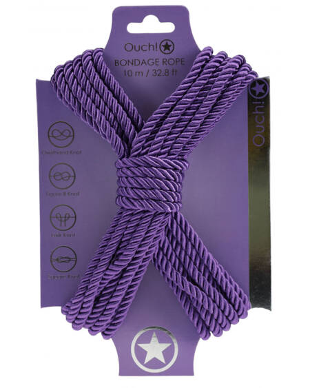 OUCH! Bondage Rope - 10 M - Purple