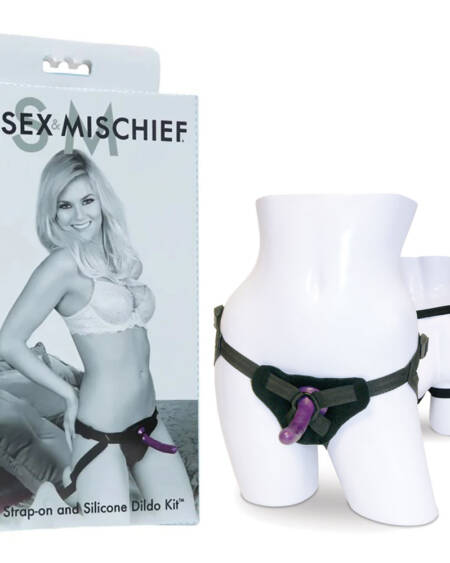 Sex & Mischief Strap-On & Silicone Dildo Kit