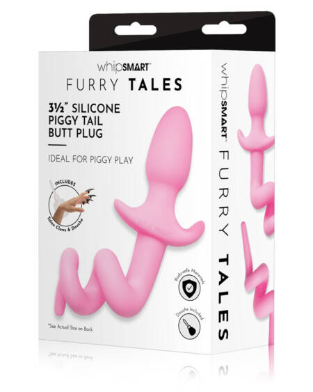 WhipSmart Furry Tales 3.5'' Piggy Tail Butt Plug
