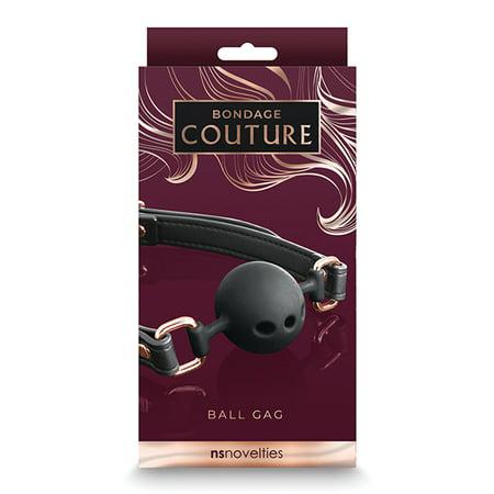 Bondage Couture Ball Gag - Black