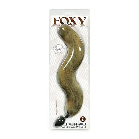 Foxy Fox Tail Silicone Butt Plug - Ginger