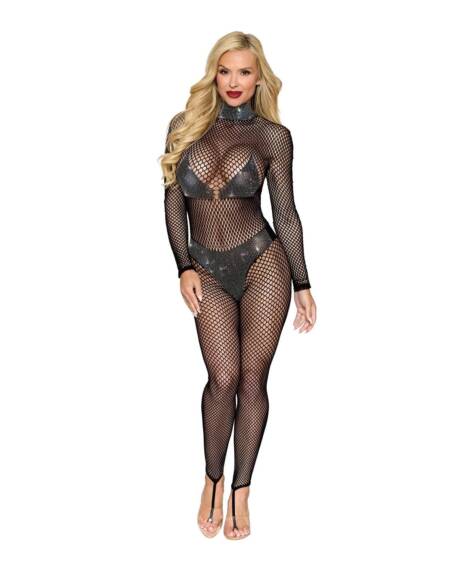Dreamgirl Rhinestone Embellished Fishnet Bodystocking