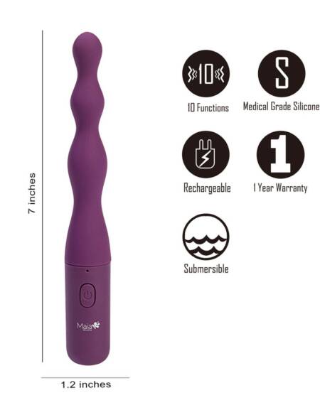 Maia DANI Beaded Vibrator - Purple