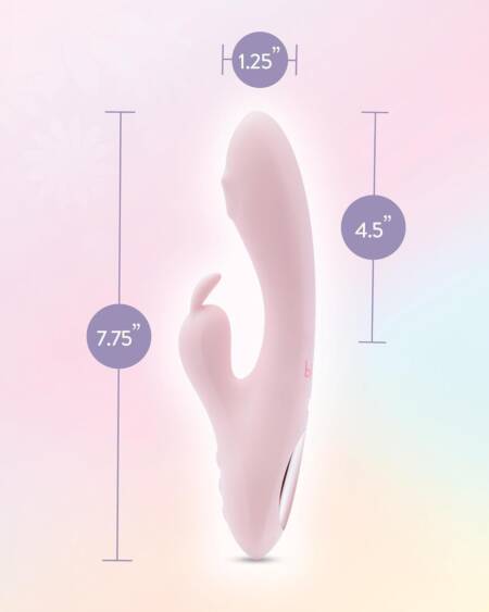 Blush Play With Me - Fairy Flutter 7.75 Inch G Spot Clitoral Rabbit Vibrator