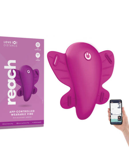 Love Distance REACH App Controlled Strap on vibe