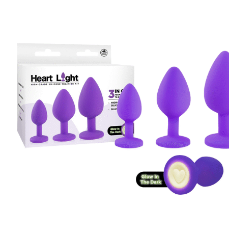 Heart Light Silicone Anal Training Kit