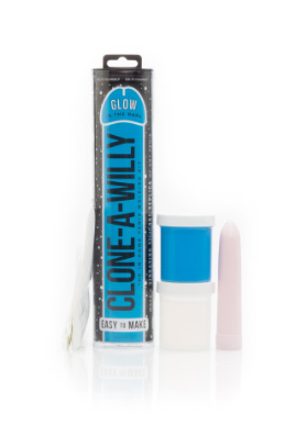 Clone a Willy Glow Vibrating Blue
