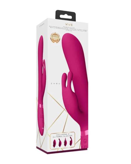 Shots VIVE - Chou - PinkSilicone Vibrators,G-Spot Vibrators,Rabbit Vibrators,Design Vibrators