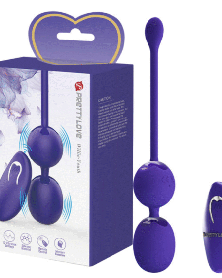 Pretty Love – “Willie” Youth Wireless Remote Dual Kegel Ball Vibrator (Purple)