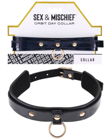 Sportsheets Sex and Mischief Orbit Day Collar Black 52.5 cm