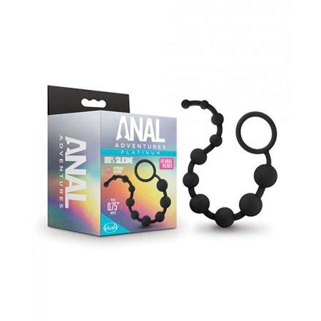 Blush Anal Adventures Platinum Silicone 10 Beads Graduated Sizes