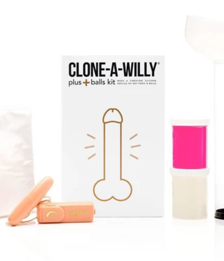 Clone a Willy Plus Balls Kit Hot Pink