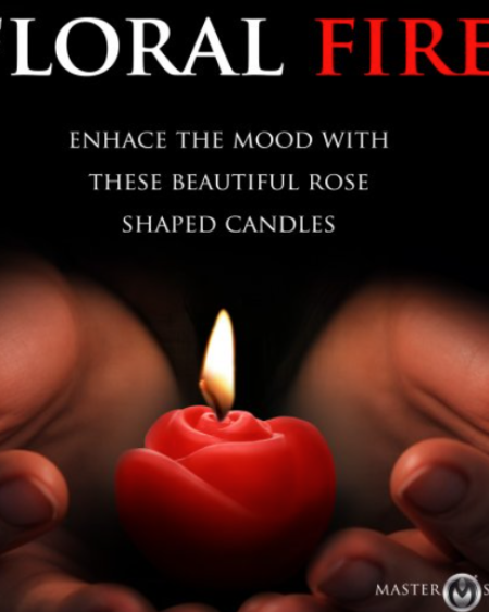 Fire Garden 3pc Rose Candle Set