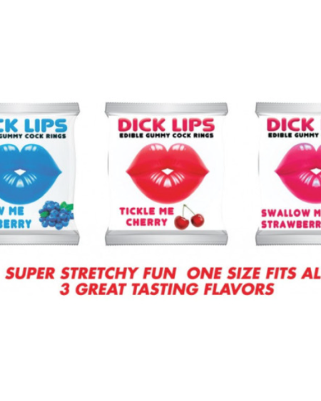 Dick Lips Edible Gummies Cockring Strawberry