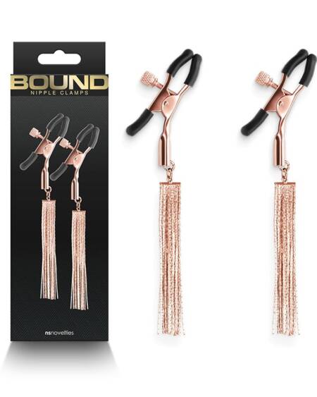Bound Nipple Clamps - D2 - Rose Gold