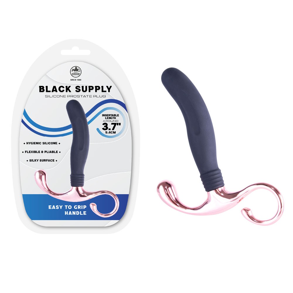 Black Supply A - 9.4 cm Silicone Prostate