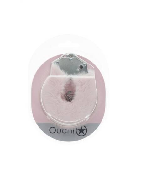 OUCH! Heavy-Duty Fluffy Cuffs - Powder Pink
