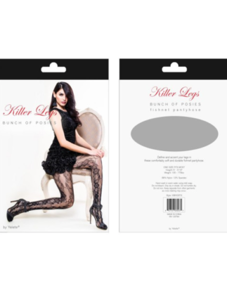 Too Many Diamonds Fishnet Tights Black