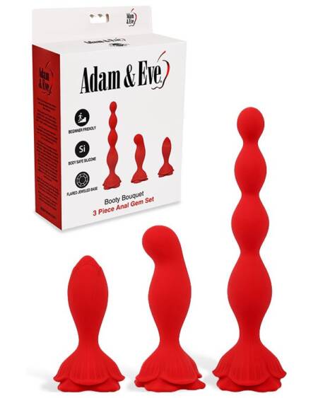 Adam & Eve BOOTY BOUQUET 3 Piece Anal Set