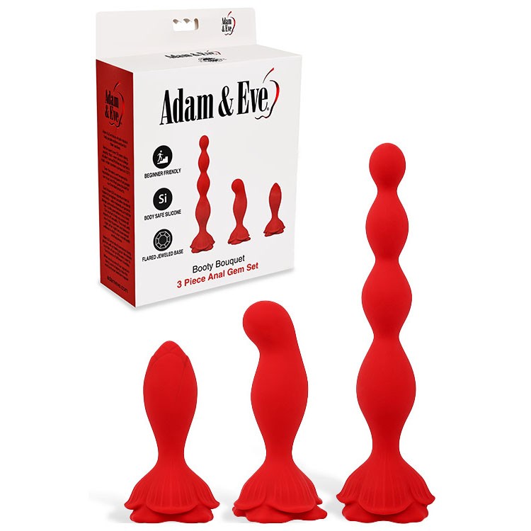 Adam & Eve BOOTY BOUQUET 3 Piece Anal Set