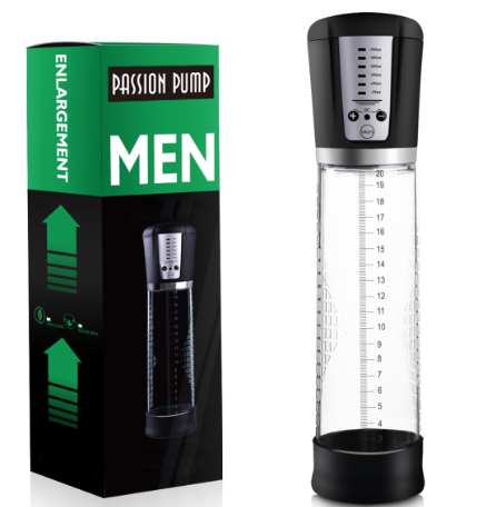 Passion Pump MEN USB Rechargeable Penis Pump (Black)
