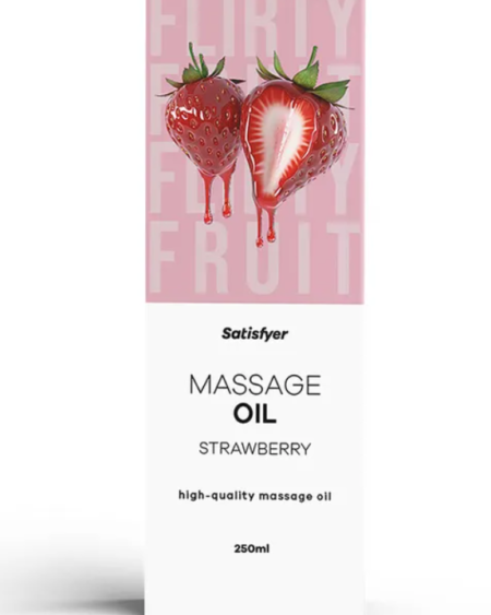 Satisfyer Massage Oil 250 ml Strawberry