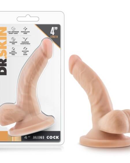 Dr. Skin 4'' Mini Cock - Flesh