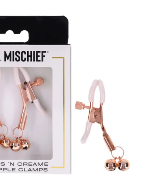 Sex & Mischief Peaches n CreaMe Bell Nipple Clamps