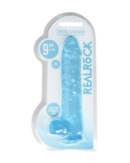 REALROCK Realistic Dildo With Balls 9Inch