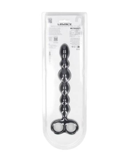 LEVELZ Beaded Silicone Anal Probe with Double Loop