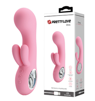 Rabbit Vibrator Soft Pink "Chris"