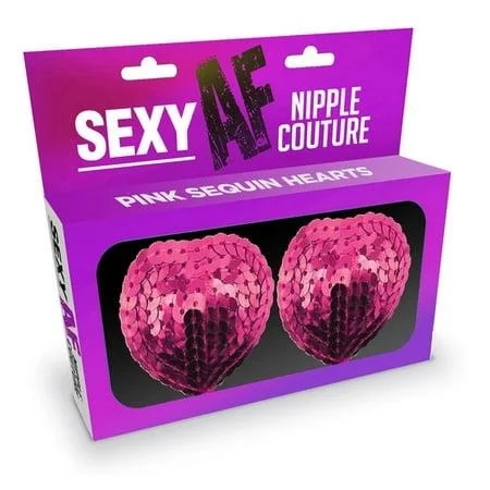Sexy AF Nipple Couture Pink Hearts Pasties
