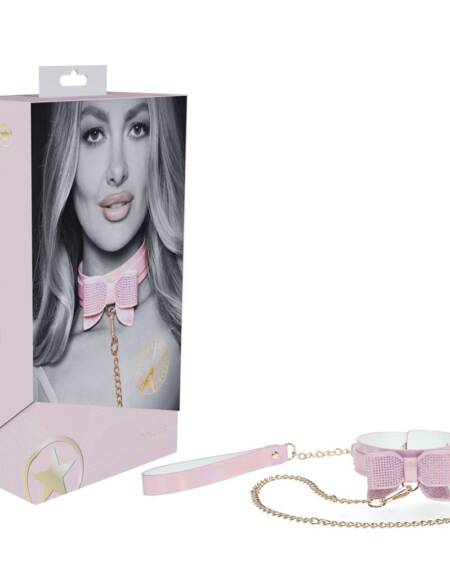 Ouch! Paris Collection - Collar & Leash - Pink