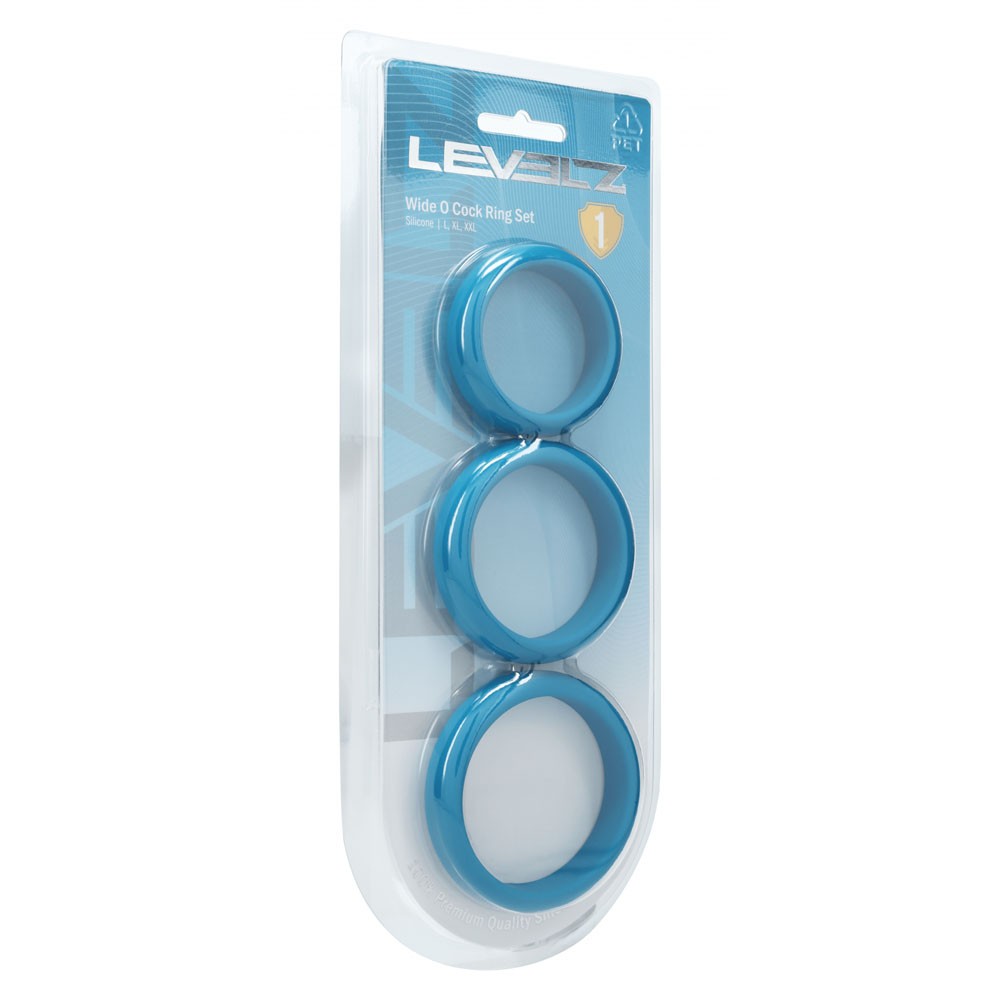 LEVELZ Wide O Silicone Cock Ring Set
